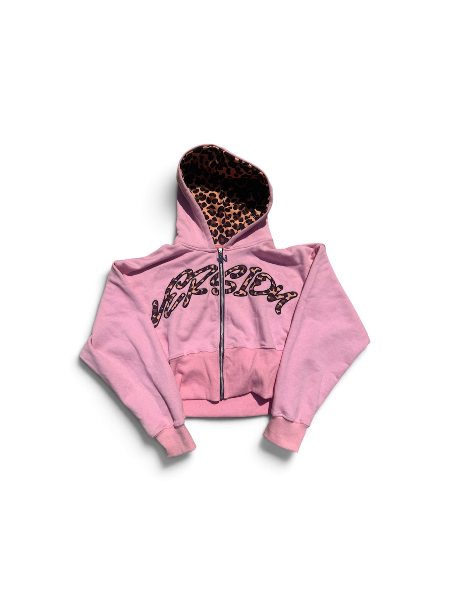 NEW VERSION WMNS CHEETAH PRINT ZIP-UP SET