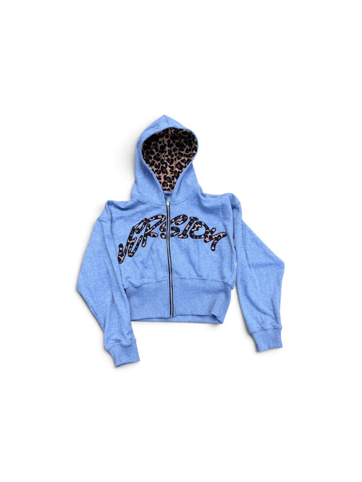 NEW VERSION WMNS CHEETAH PRINT ZIP-UP SET